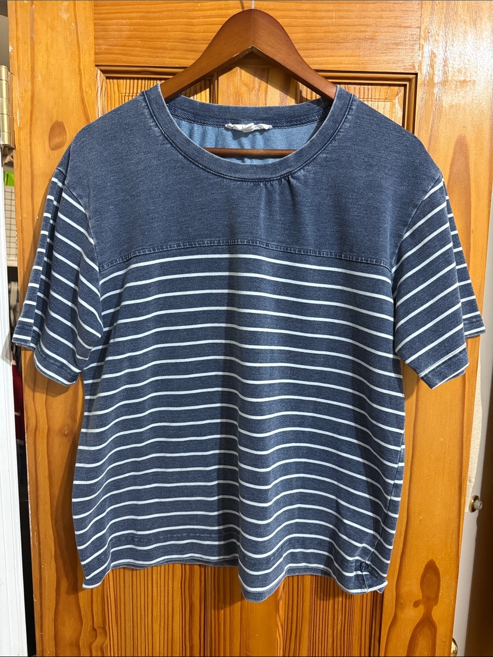Jane and Delancey Navy and White Striped Short-Sleeve Tee